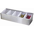 5-compartment Stainless Steel Condiment Dispenser