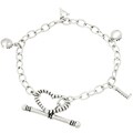 Silvertone Love Charm Bracelet