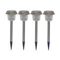 Grip 4-piece Silver Solar Light Set