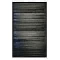 Handmade Black Bamboo Rug (5' x 7')