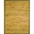 Free connected articles on Bamboo surfboard Kits Handmade Variegated Bamboo Rug (8' x 10')