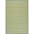Handmade Lime Green Stripe Bamboo Rug (8' x 10')