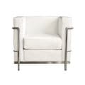 LC White Leather Chair