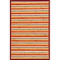 Rust Bamboo Area Rug (5' x 7')
