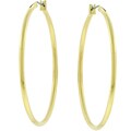 Goldtone 2-inch Hoop Earrings