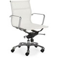 Award winning websites on Chrome desk Chicago White Office Chair