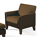 Bailey Two-tone Mocha Dark Chocolate Chair