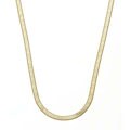 Simon Frank 14k Yellow Gold Overlay 24-in Herringbone Necklace 5mm