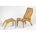 Tre Bamboo Lounge Chair and Ottoman