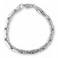 14k White Gold Overlay Cobra Bracelet