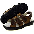 Sandbaggers Lucy Black on Tan Ladies' Size 5/ 11Golf Sandals