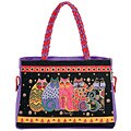 Laurel Burch Feline Family Portrait Medium Tote