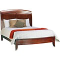 Split Panel King-size Wooden Sleigh Bed