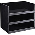 Ebony 3-section Document Organizer