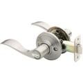Fontaine Satin Nickel Lockable Door Lever