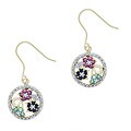 Glitzy Rocks 18k Gold over Sterling Silver Gemstone Earrings