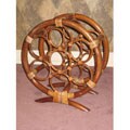 Rattan Round Wine Rack