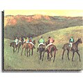 Edgar Degas 'Racehorses in a Landscape' Canvas Art