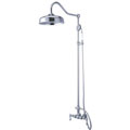 Vintage Chrome Rainfall Shower Combination Set