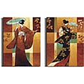 Keith Mallett 'Misaka and Sakura' 2-piece Art Set