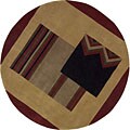 Discover information here about Modern abstract Verano Handcrafted Dimensions Wool Rug (5'9 Round)