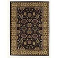 Hand-tufted Saiba Brown Wool Rug (5' x 8')