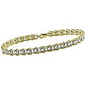 10k Gold 1ct TDW Diamond Tennis Bracelet (I-J-I3)