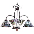 Tiffany-style Inverted Bowl Chandelier