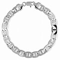 Simon Frank 14k White Gold Overlay 9-inch Gucci-style Bracelet 8mm