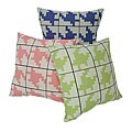 Contemporary Houndstooth Throw Pillows (Set of 2)