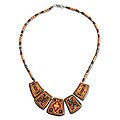 Silver and Ceramic 'Ancient Secrets' Necklace (Peru)