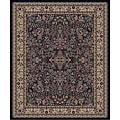 Traditional Black Sarouk Rug (2'7 x 4'1 Oval)
