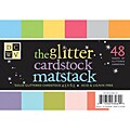 Glitter Cardstock Matstack Paper (Pack of 48)