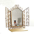 Gold Mirror with Doors