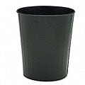 Black 23.5-quart Fire-safe Round Steel Trash Can