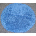 Premium Flokati Blue Rug (4' Round)