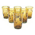 'Conical Tortoiseshell' 6-piece Glass Set (Mexico)