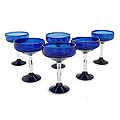 'Acapulco' Set of 6 Margarita Glasses (Mexico)