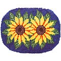 Wonderart Sunflowers Latch Hook Rug Kit