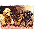 Wonderart Lab Puppies Latch Hook Kit