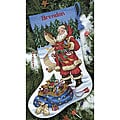 'Checking His List' Counted Cross Stitch Stocking Kit