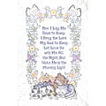 Stamped White Quilt Crib Top