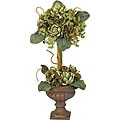 Silk Artichoke Topiary Flower Arrangement