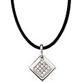 Sterling Silver and Cubic Zirconia Women's Necklace