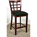 Lattice Back Mahogany Counter Stool