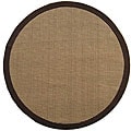 Hand-woven Sisal Choco Brown Jute Rug (6' Round)
