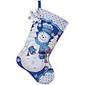 'Snowflake Snowman' Felt Stocking Applique Kit