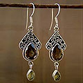 Quartz 'Queen of Jaipur' Earrings (India)