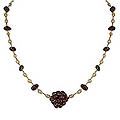 Pearl and Garnet 'Caviar' Necklace (Thailand)