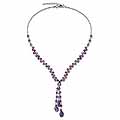 Amethyst and Crystal 'Lilac Ice' Choker (Thailand)